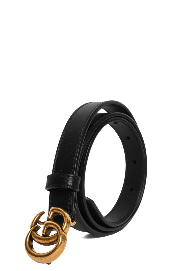 Gucci Size 32 GG Marmont Thin Leather Belt