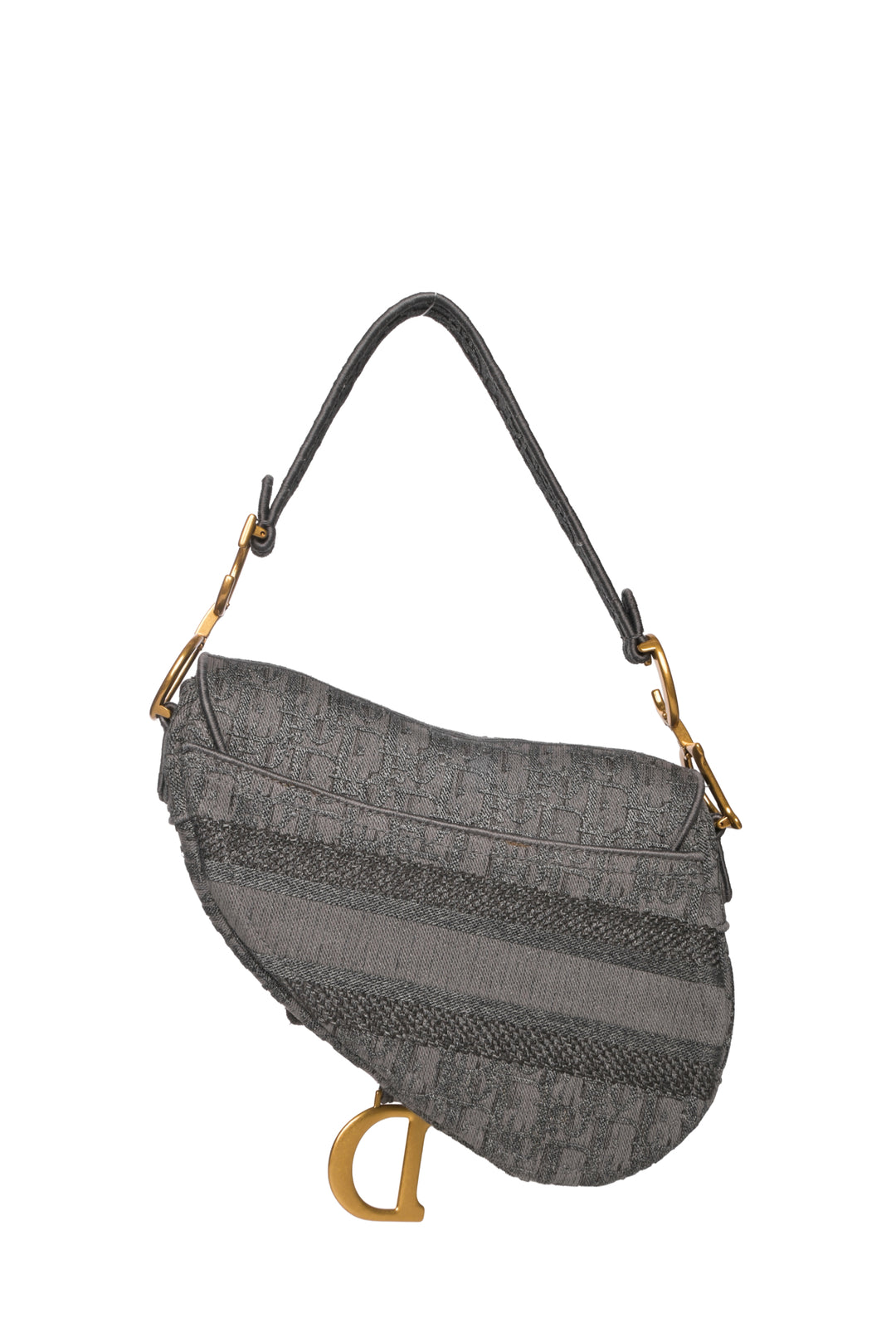 Dior 2020 Oblique Canvas Medium Saddle Bag