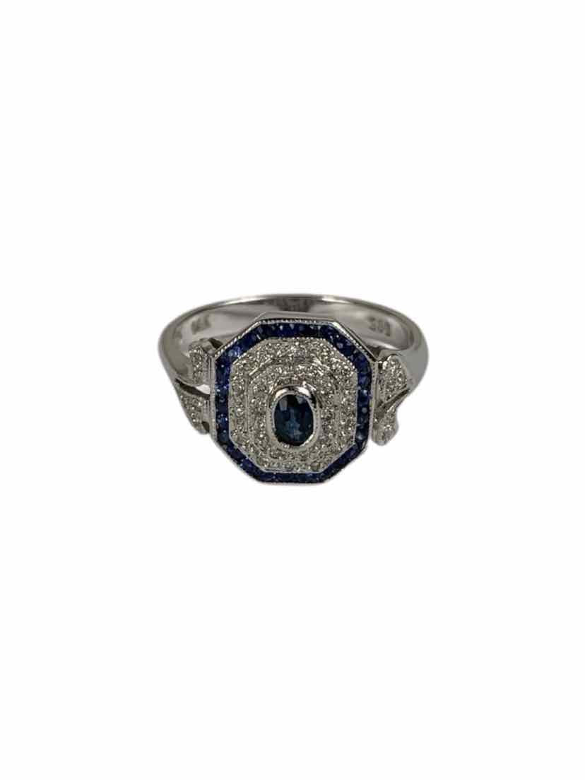 14kt White Gold Sapphire Ring