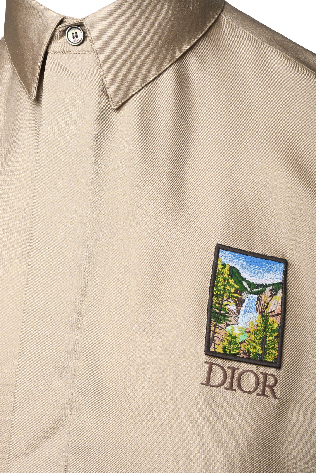 Christian Dior X Jack Kerovac Size 39 Men's 2022 Yellowstone Shirt Short Sleeve