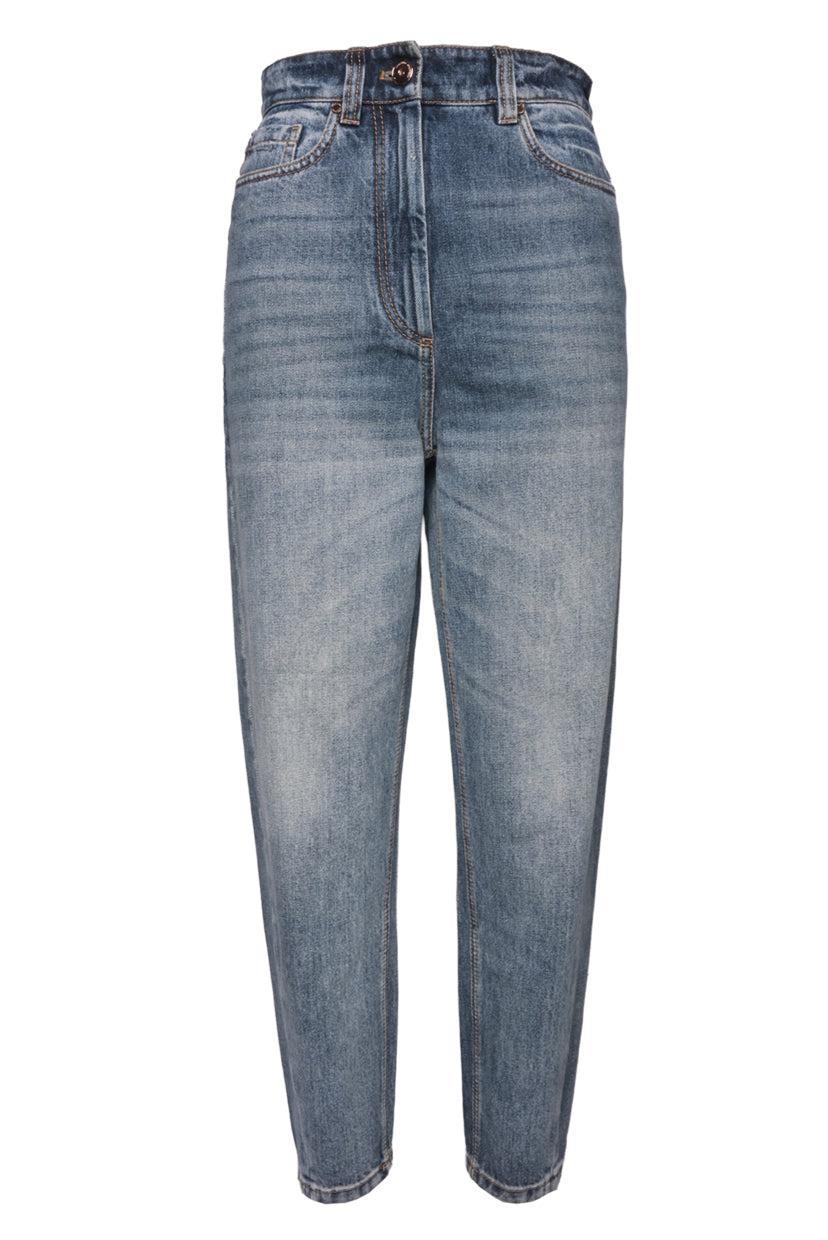 Brunello Cucinelli Size 2 High Waist Tapered Leg Jeans