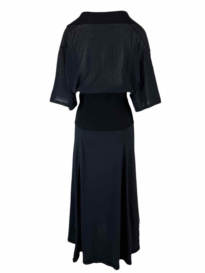 Victoria Beckham Size M Knit Paneled Maxi Dress
