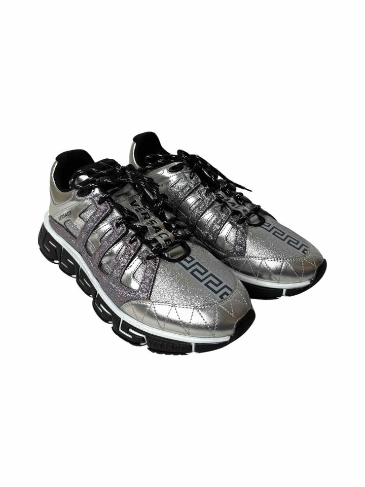 Versace La Greca Metallic Sneakers