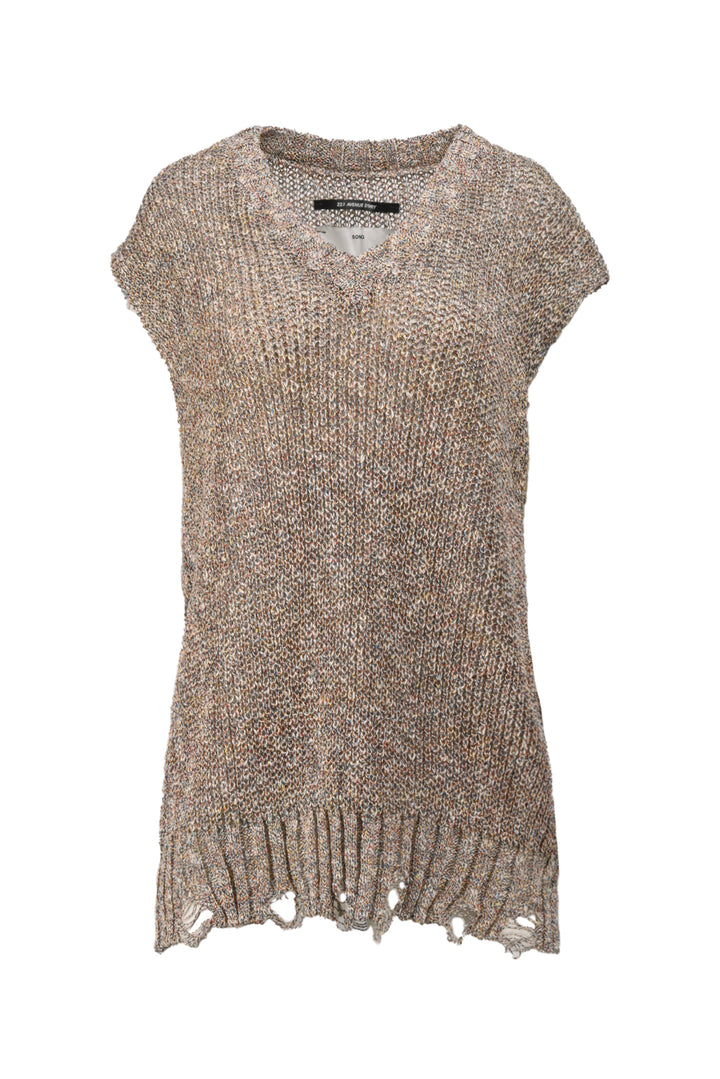 Song For The Mute Size 2 Distressed Sweater Vest