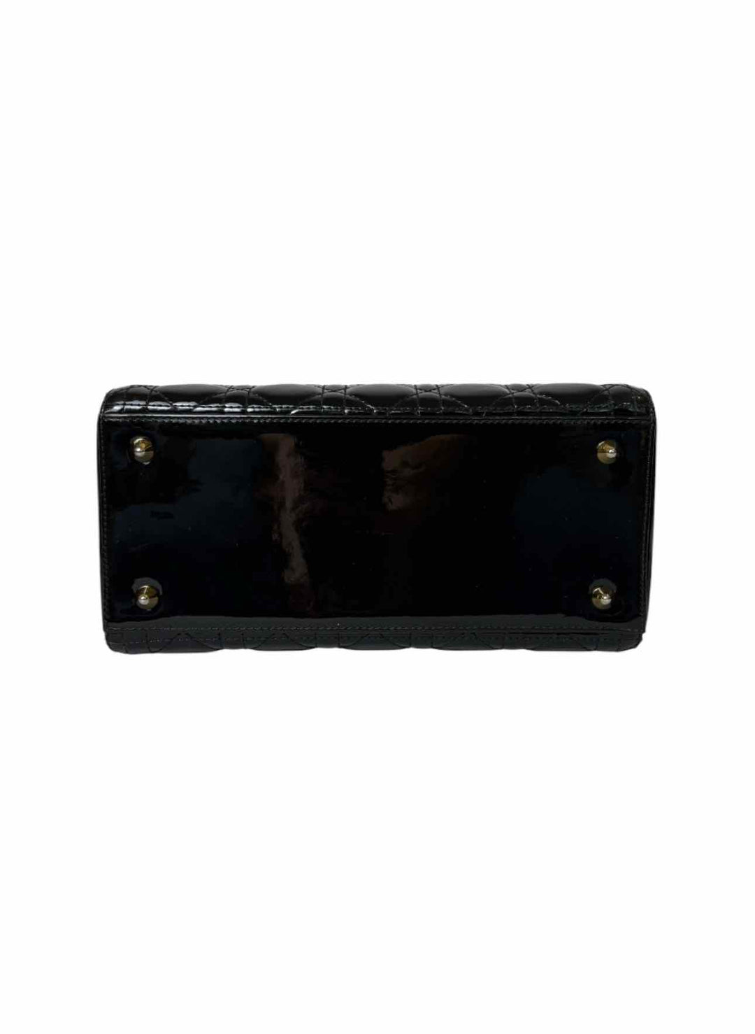 Dior Patent Leather Medium Lady Dior Purse