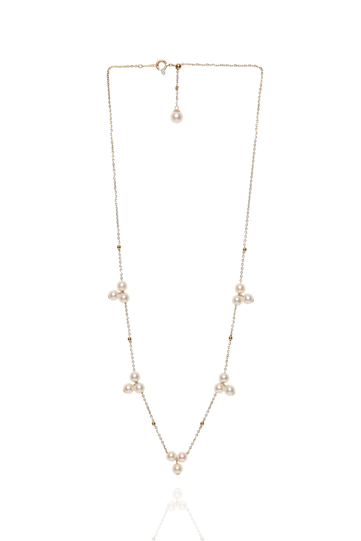 Gingiberi 18K Yellow Gold Seedling Aurora Pearl Necklace