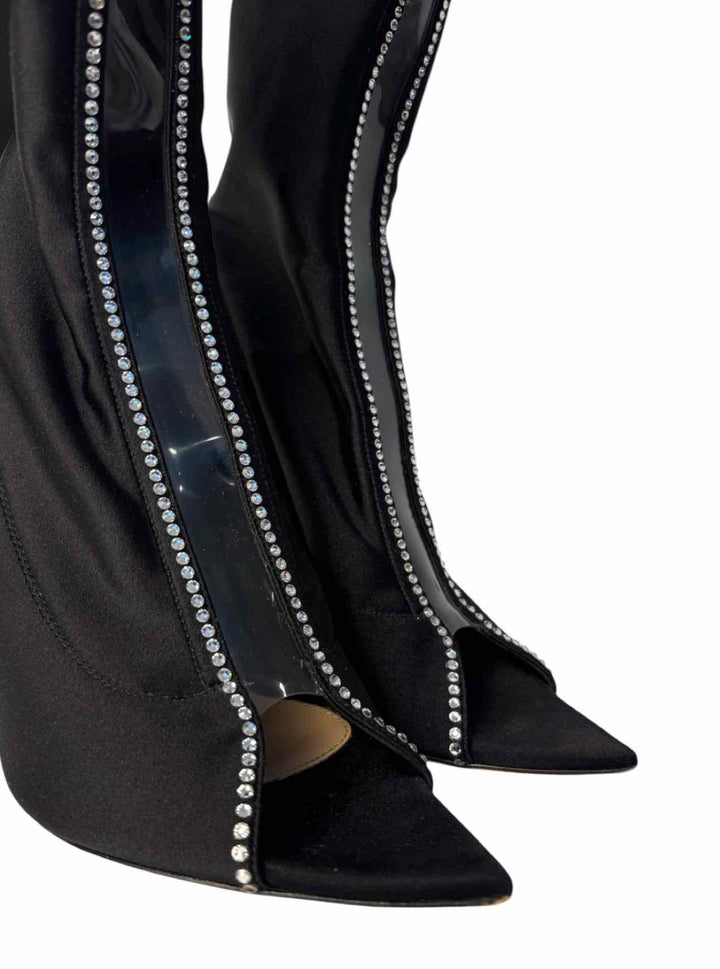 Gianvito Rossi Size 39 Crystal Hiroko Satin Boots