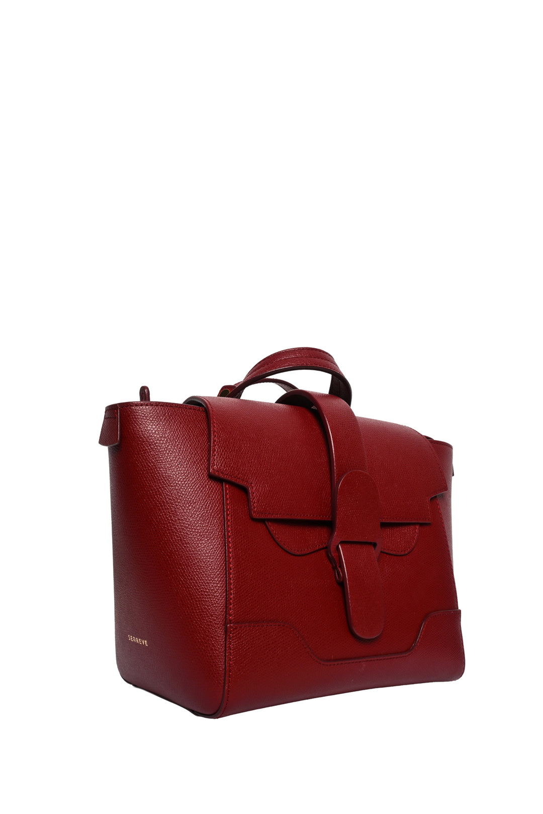 Senreve Merlot Grained Leather Mini Maestra Convertible Shoulder Bag BackPack