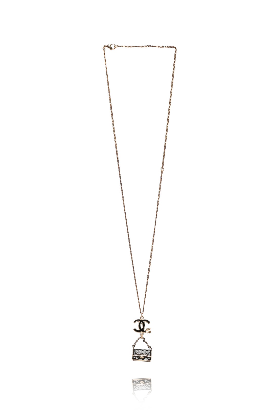 Chanel 2012 CC Flap Bag Pendant Long Necklace