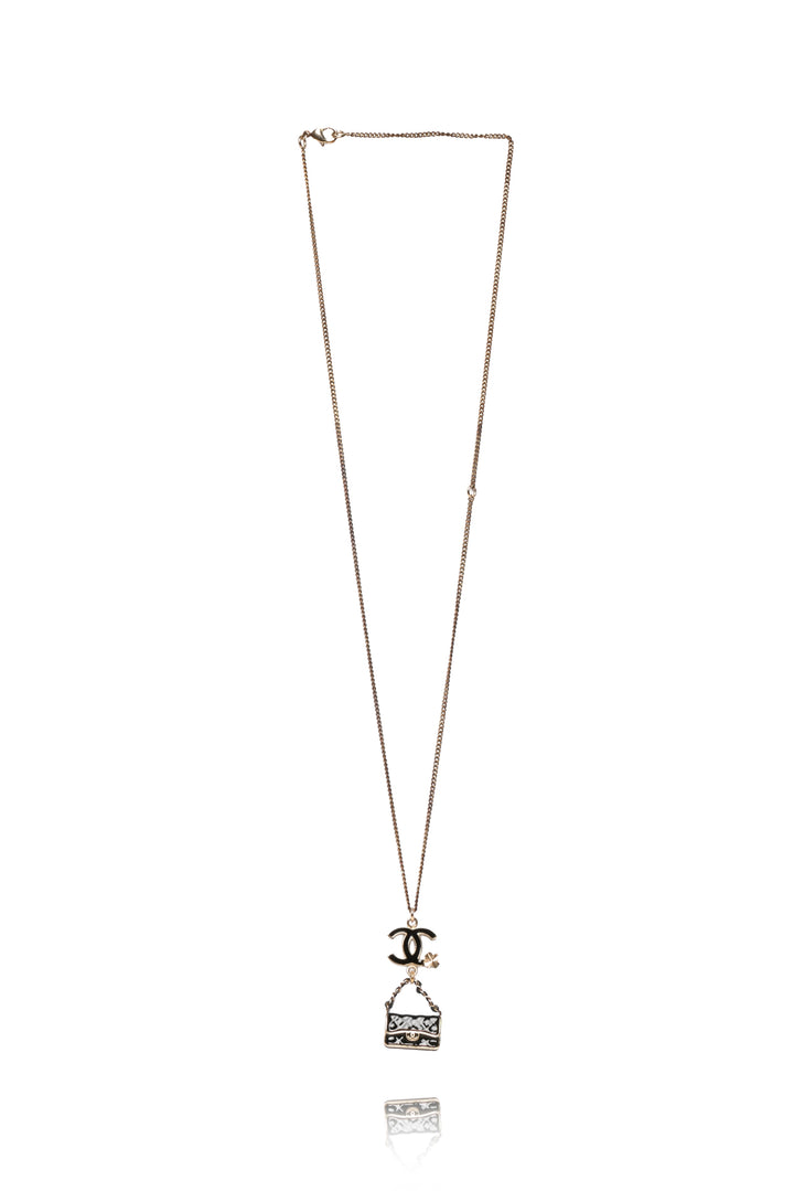 Chanel 2012 CC Flap Bag Pendant Long Necklace