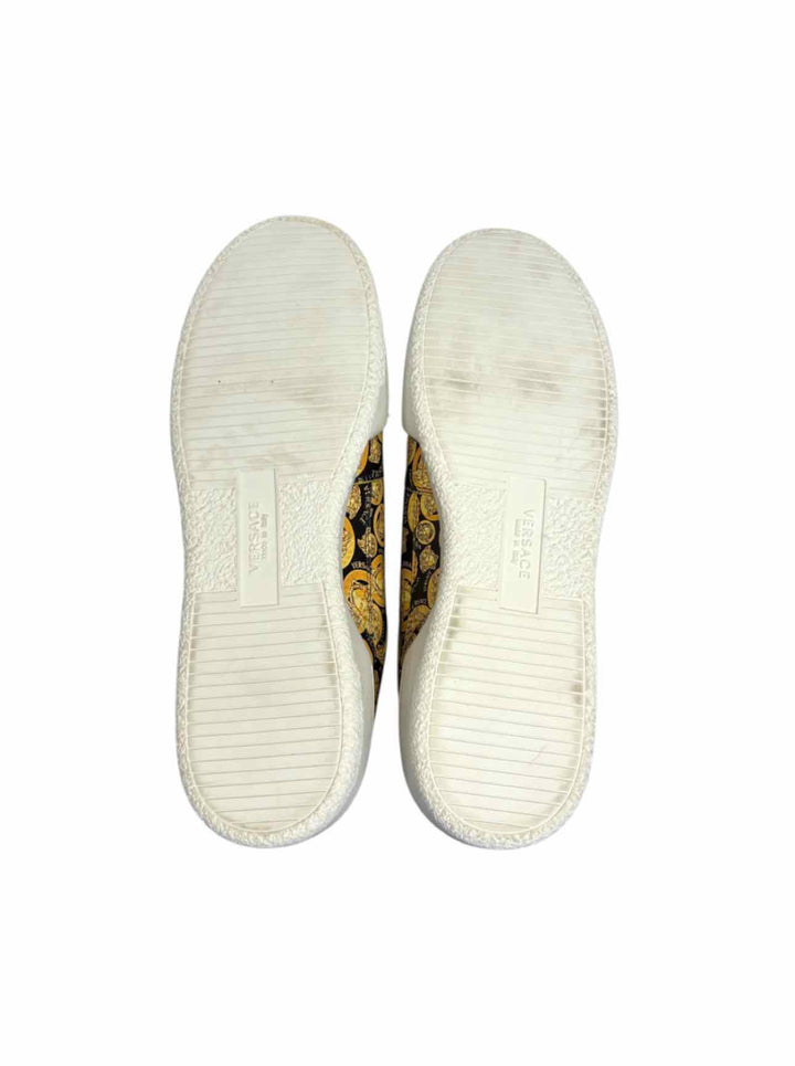 Versace Size 40.5 Men's Medusa Leather Sneakers