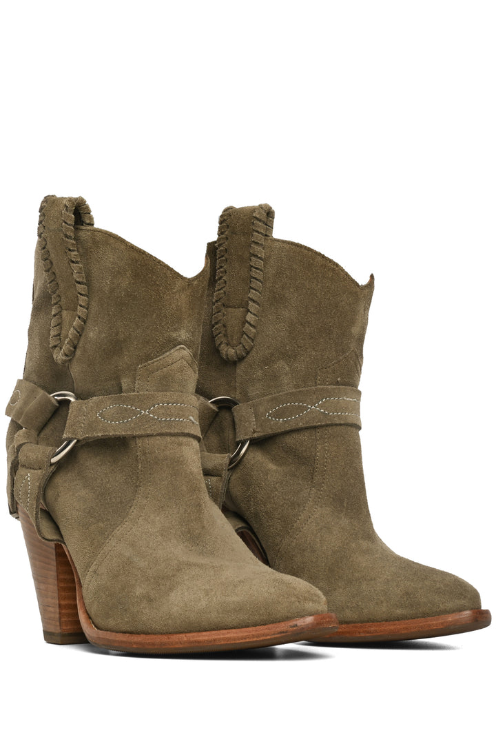 Isabel Marant Etoile Size 36 Rawson Gaucho Western Suede Ankle Boots