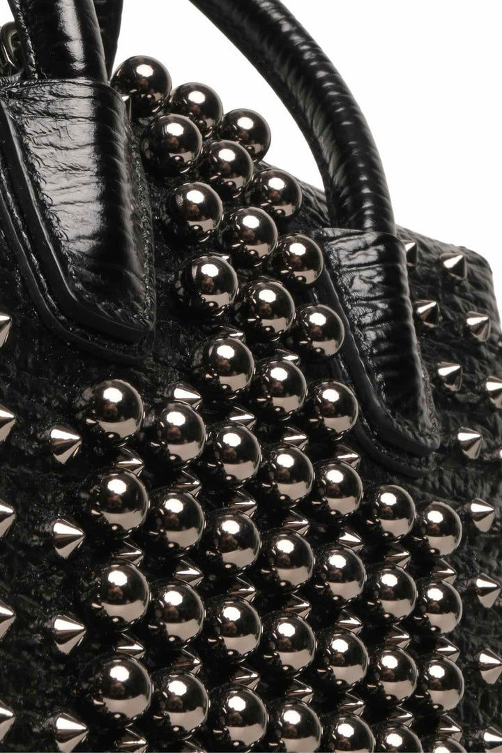 MCM Milla Spike & Faux Pearl Studded Mini Tote