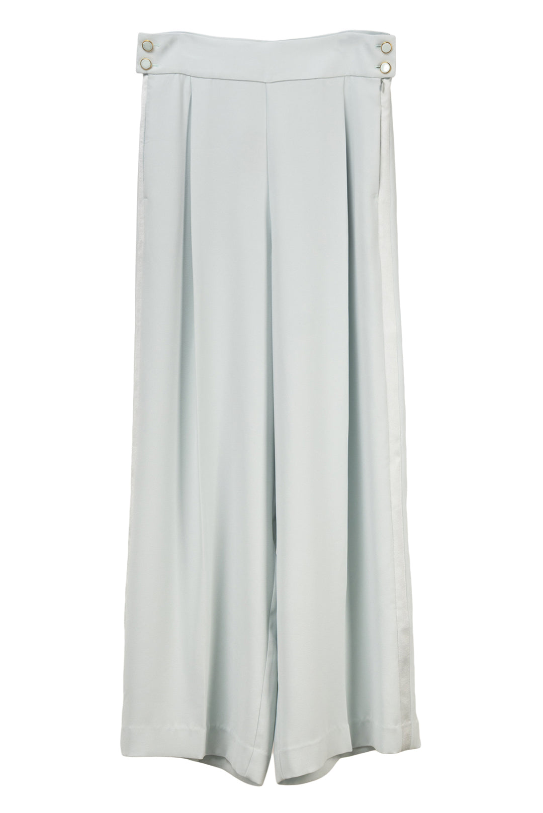St. John Size 10 Wide Leg Tuxedo Stripe Trousers