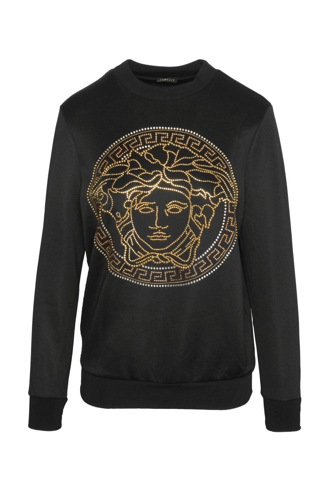 Versace Size 40 Medusa Studded Crewneck Sweatshirt