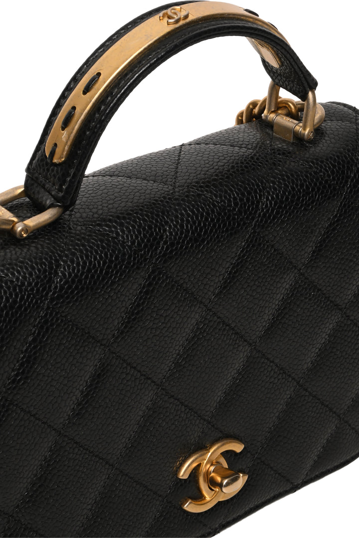Chanel Caviar Carry Around Flap Bag