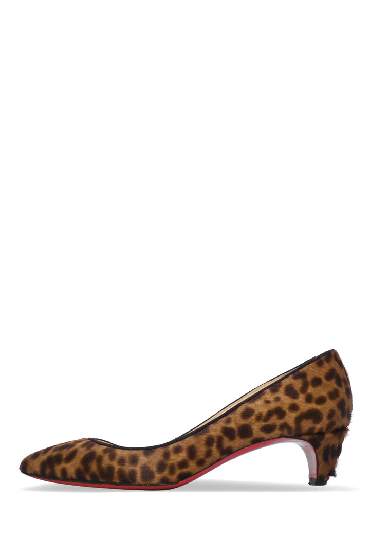 Christian Louboutin Size 35.5 Animal Print Pony Hair Pigalle 45 Pumps