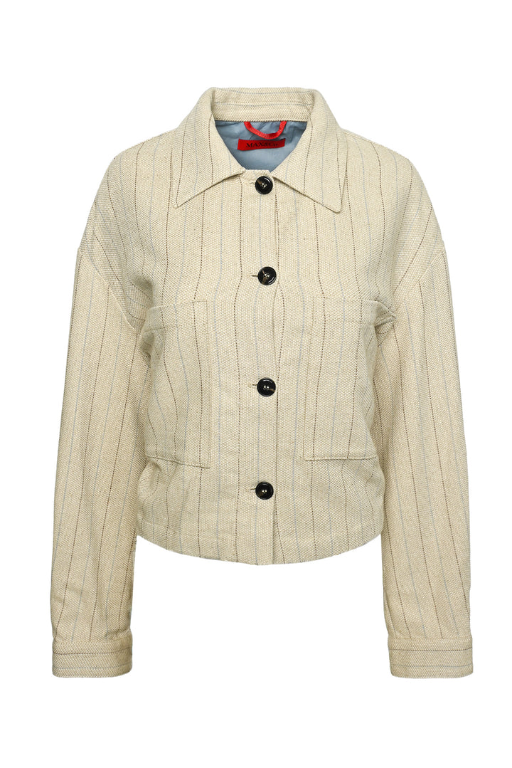 Max & Co Size 10 Drill Patch Pocket Jacket