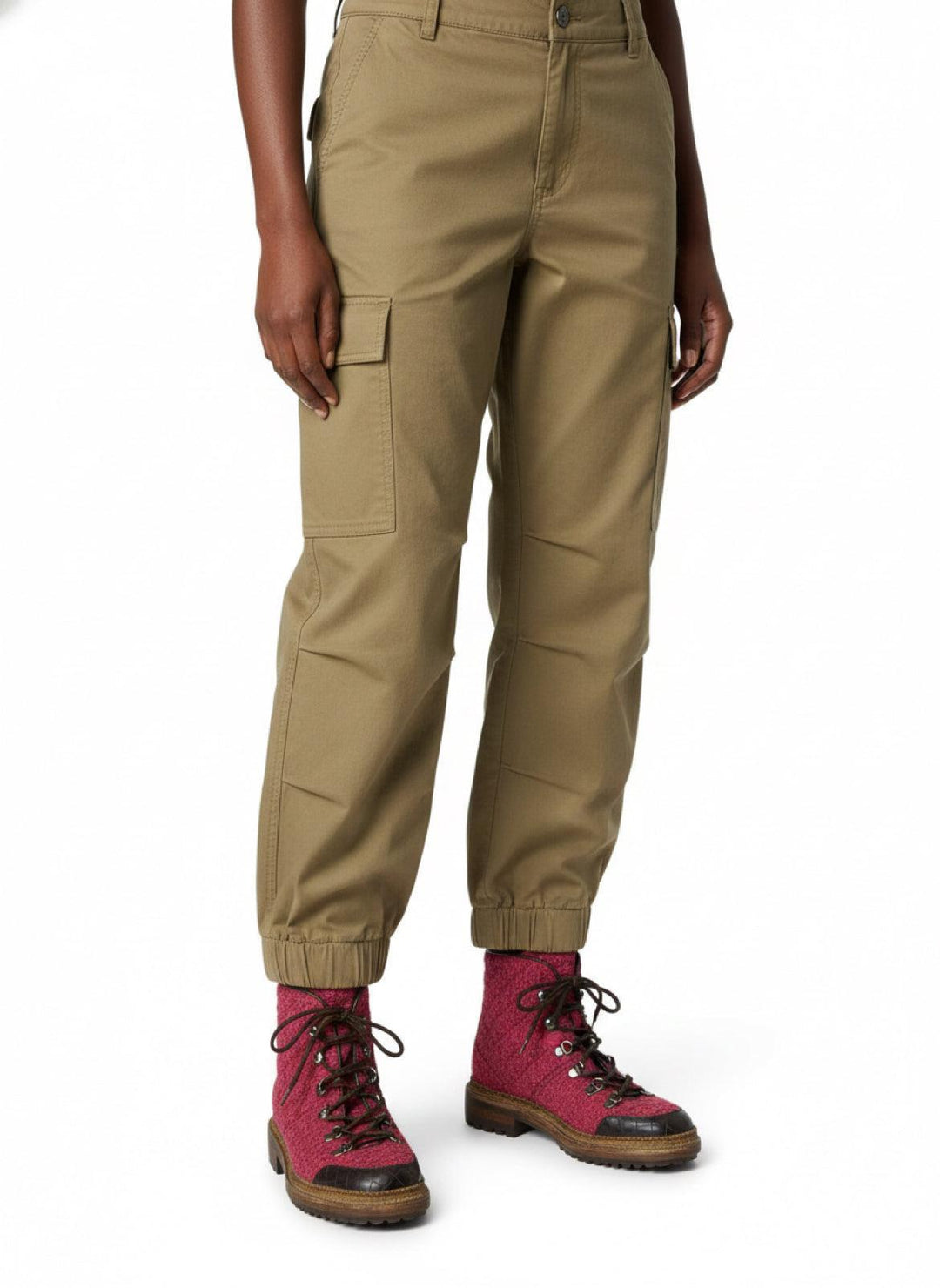 Chanel Size 38 Tweed & Leather Trekking Short Ankle Boots