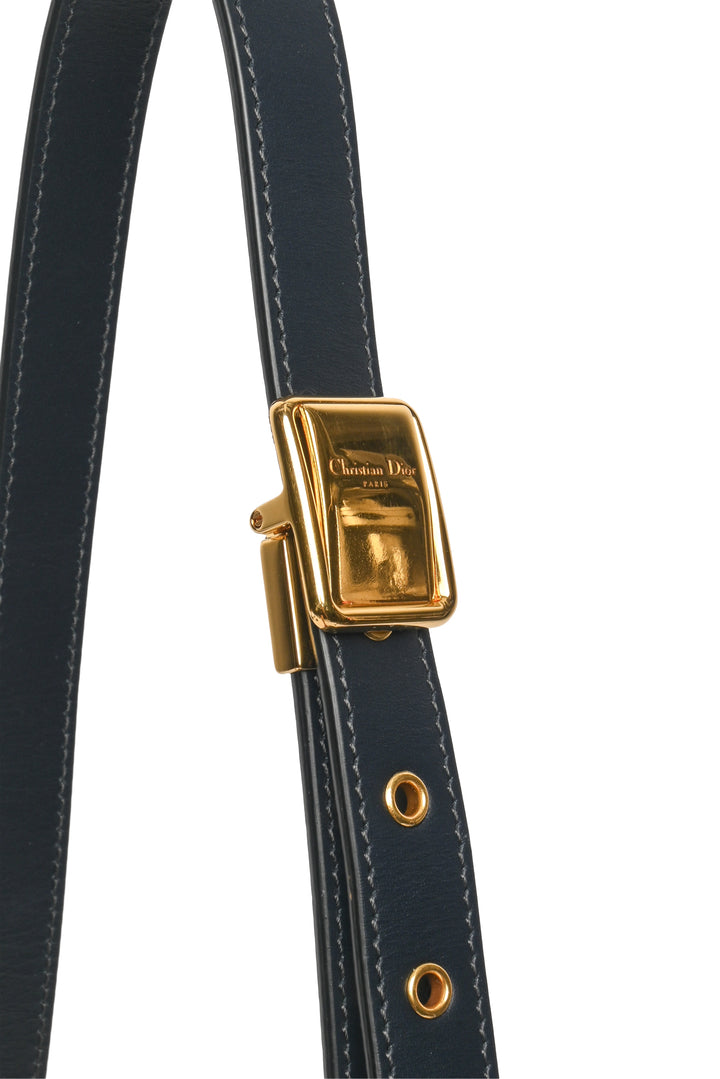Dior 2020 30 Montaigne Bag in Blue Dior Oblique Jacquard