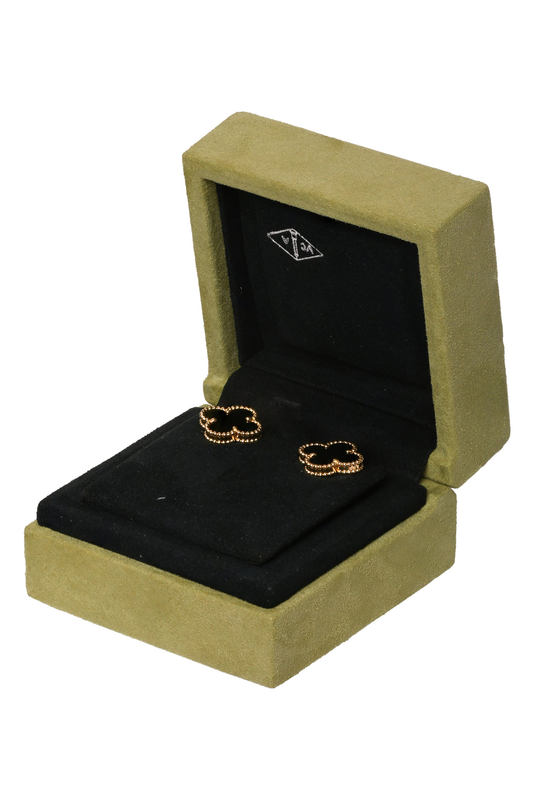 Van Cleef & Arpels 2023 18K Yellow Gold & Black Onyx Vintage Alhambra Earrings