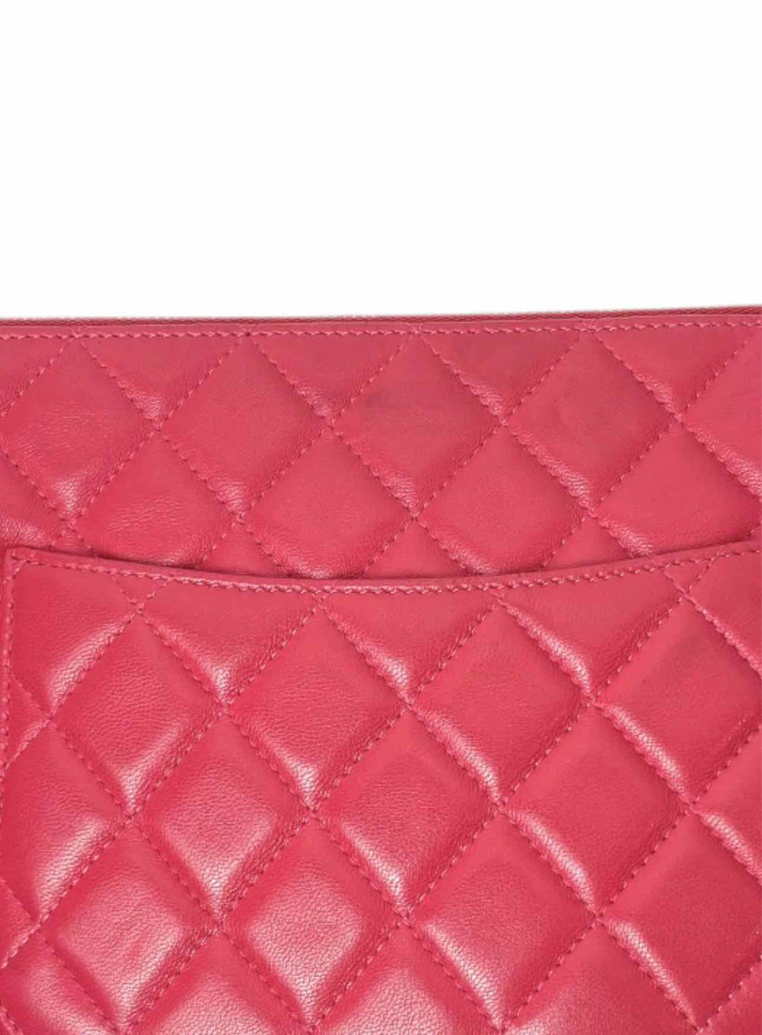 Chanel Quilted Lambskin O Case Clutch