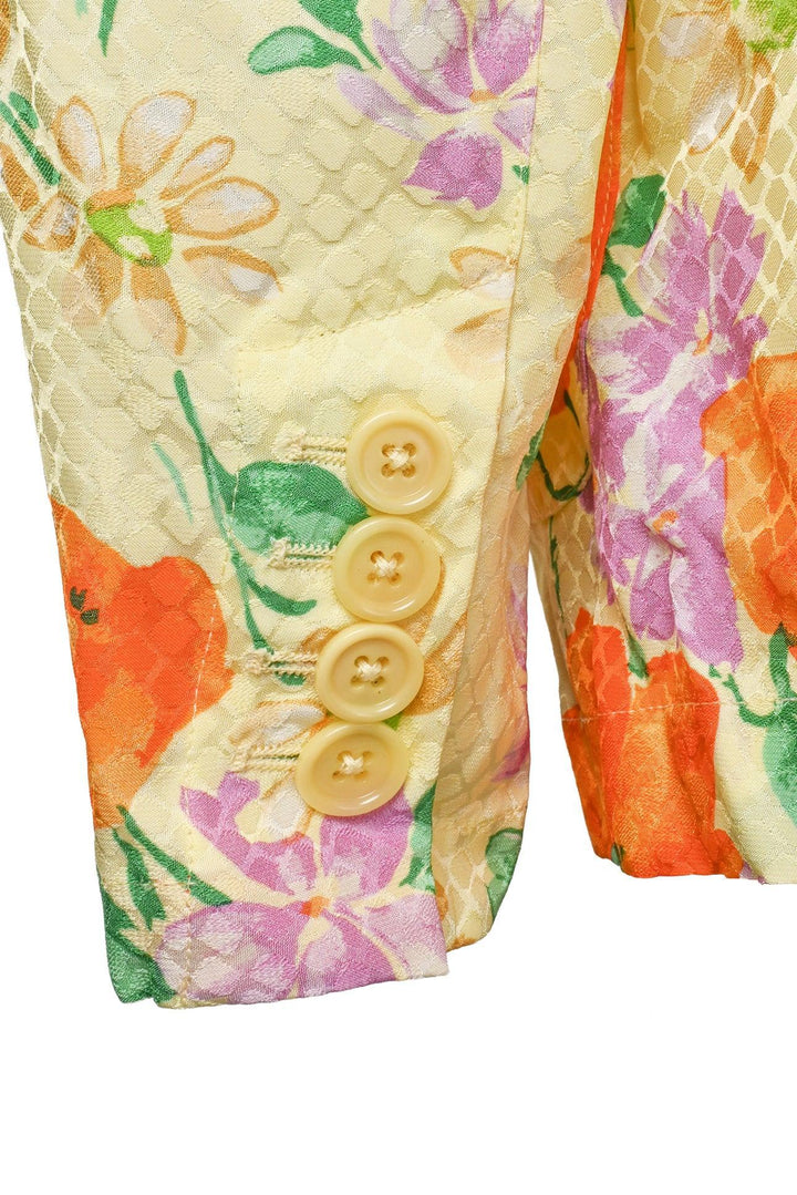 Dries Van Noten Size 42 Floral Print Blazer