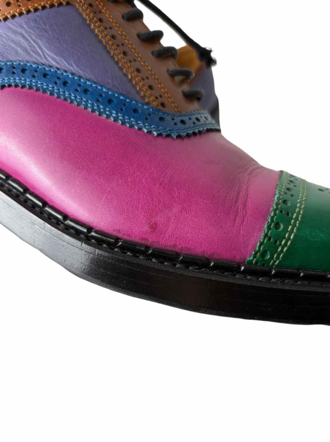 Fluevog Size 9 Edda Pointed-toe Brogue Oxfords