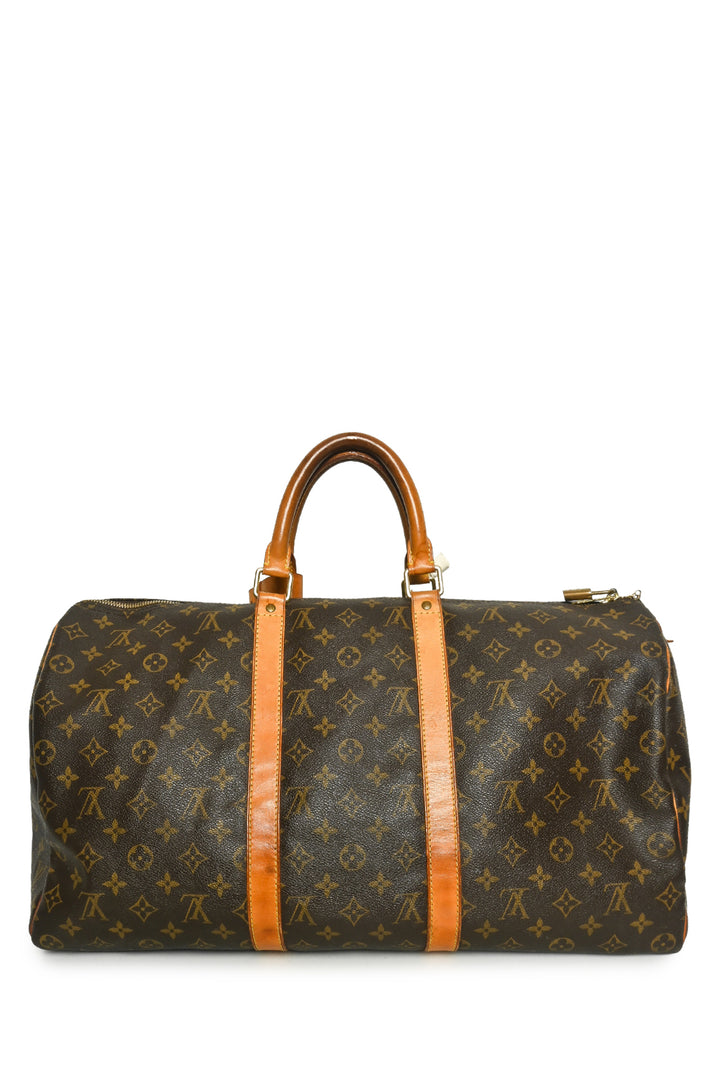 Louis Vuitton Monogram Canvas Keepall 50 Duffle Bag