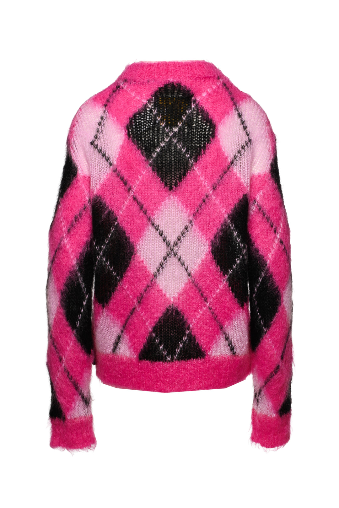 Marni Size 46 Mohair Argyle Sweater