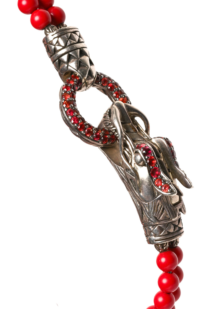 John Hardy Legends Naga Dragon Double Wrap Bead Bracelet