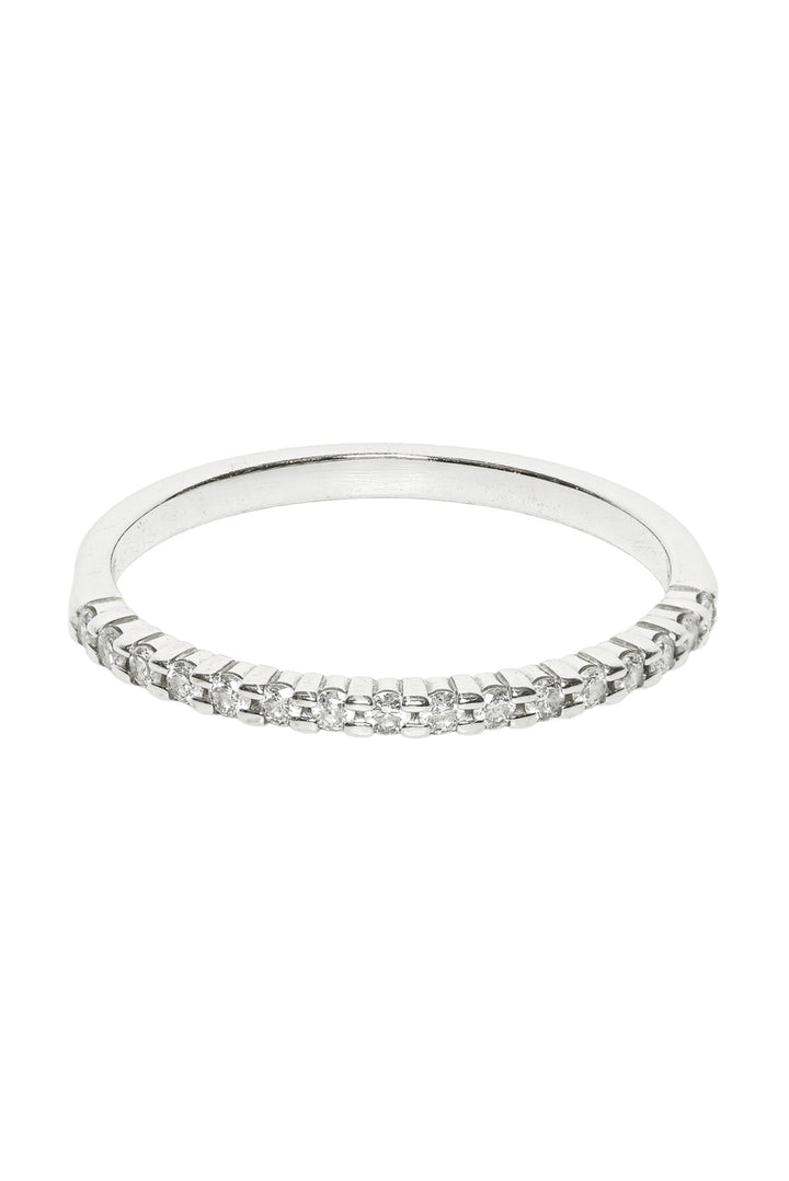 Effy Size 7 14k White Gold Diamond Band Ring