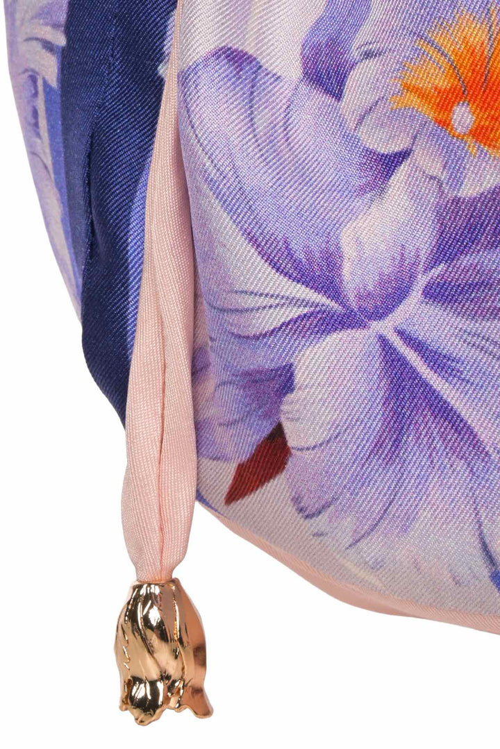 Zimmermann Floral Silk Bucket Pouch
