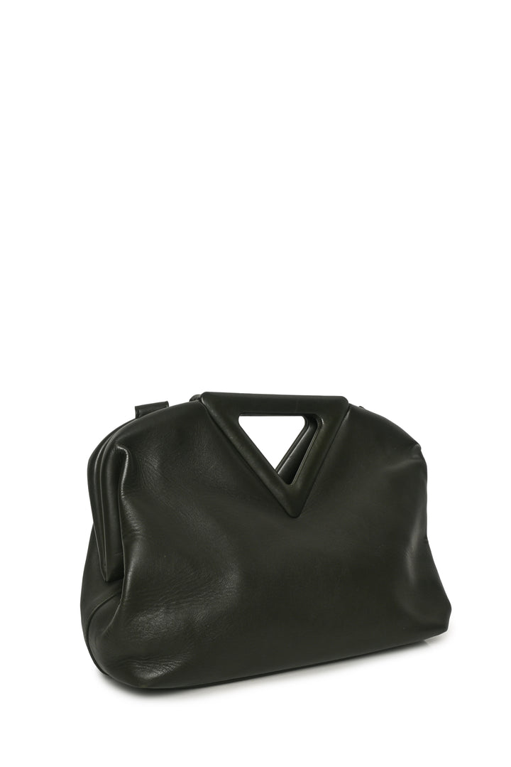 Bottega Veneta Medium Dark Green Nappa Leather The Triangle Bag