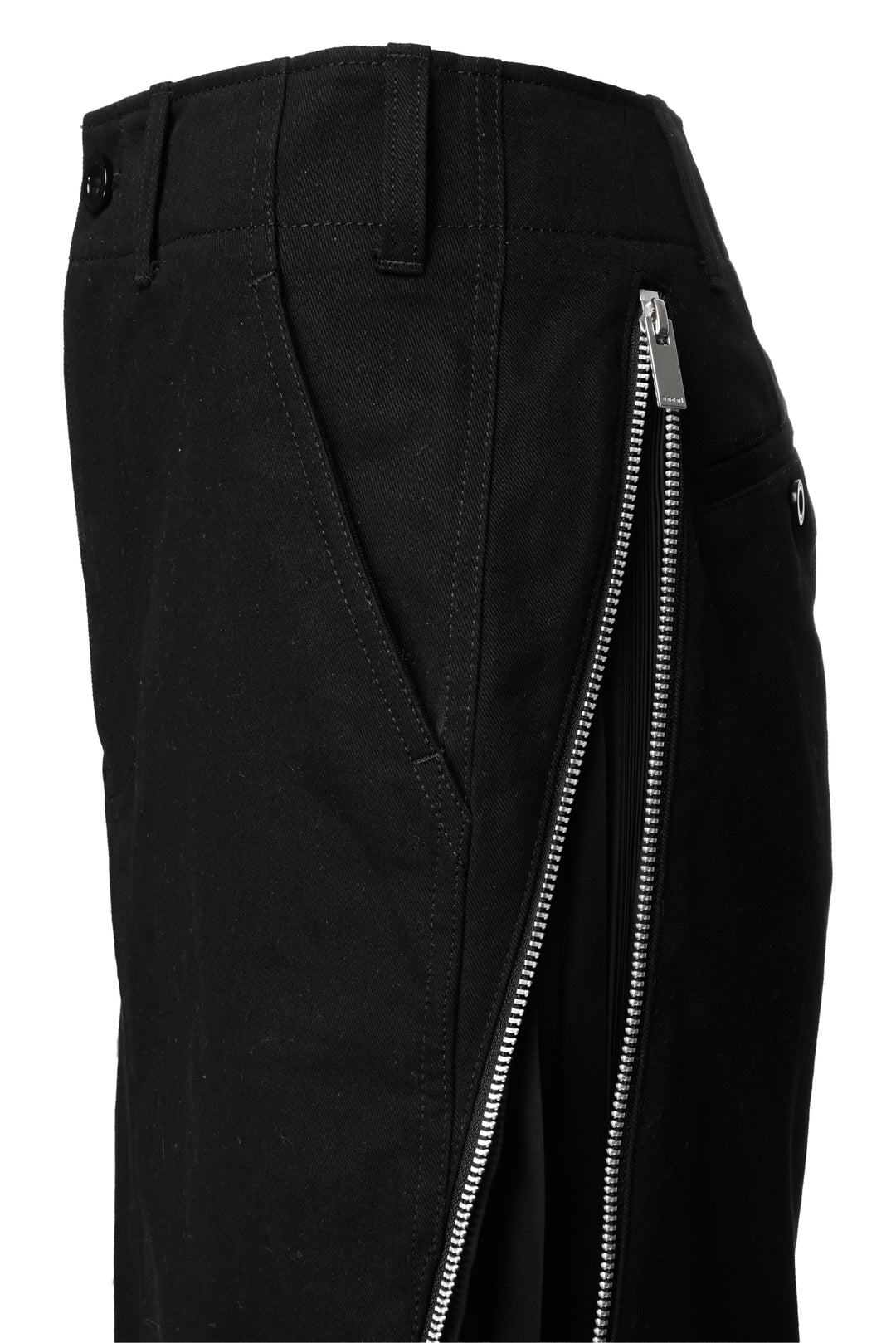 Sacai Size 2 Zip-Detail Pleated Skirt