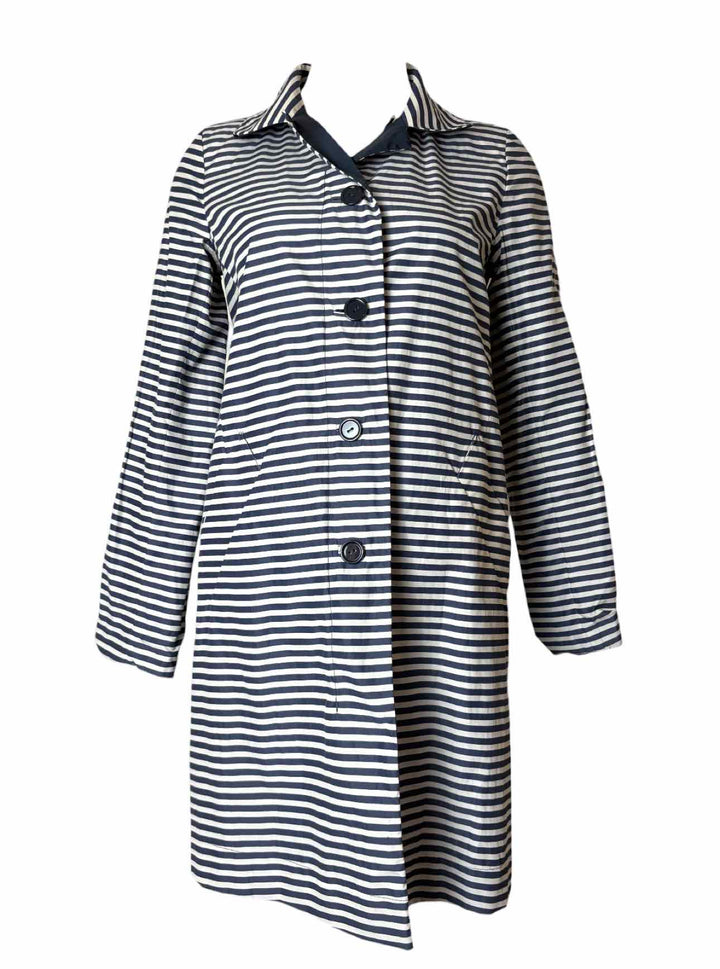 Weekend Max Mara Size 6 Reversible  Striped Coat