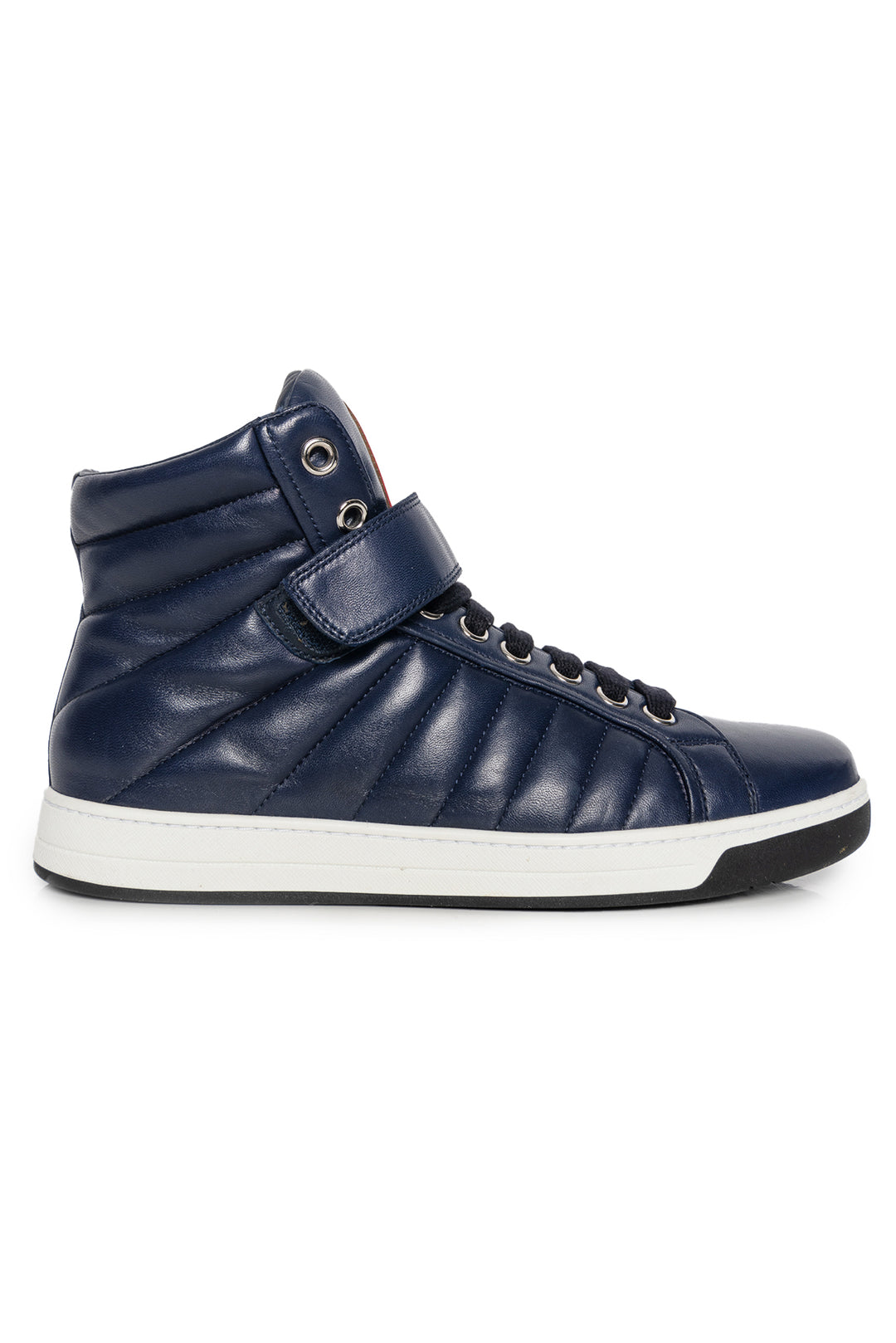 Prada Size 6.5 Men's Quilted Leather high Top Sneakers