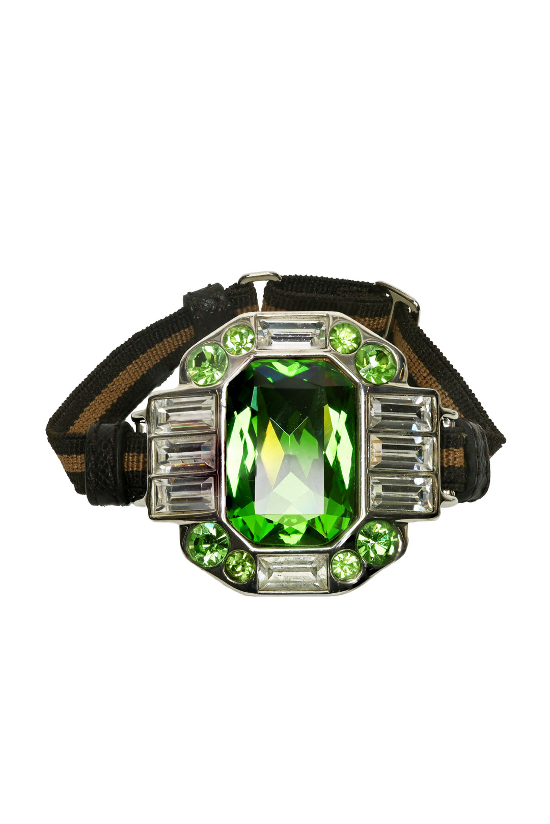 Prada Multi Crystal Pendant Bracelet