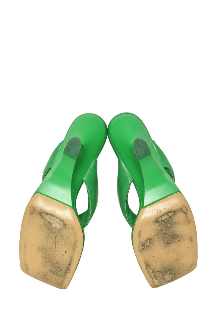 Gia Borghini x FWRD Size 37 Leather Thong Sandal Wedges