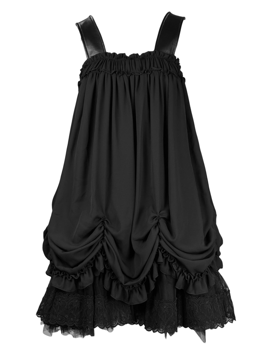 Simone Rocha Size 0 Sleeveless Ruched Tiered Dress