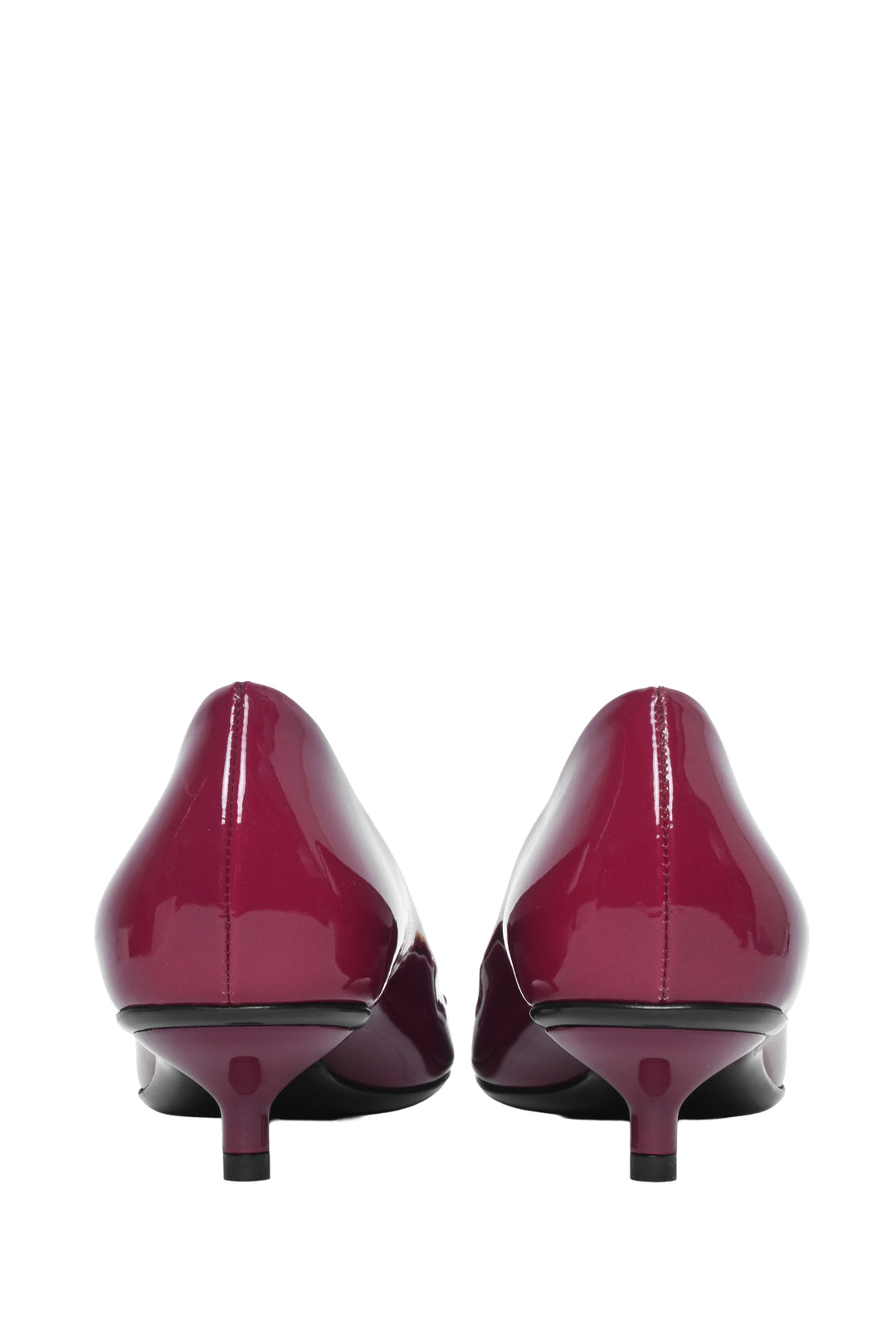 Gucci Size 37 Patent Horsebit Kitten Pumps