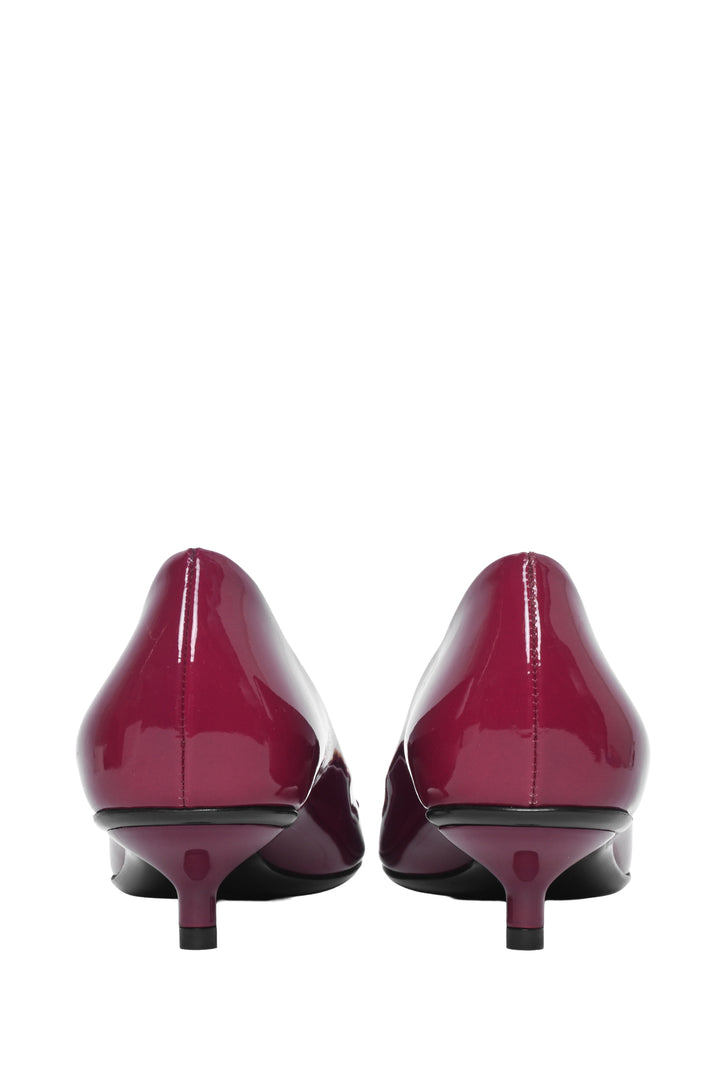 Gucci Size 37 Patent Horsebit Kitten Pumps