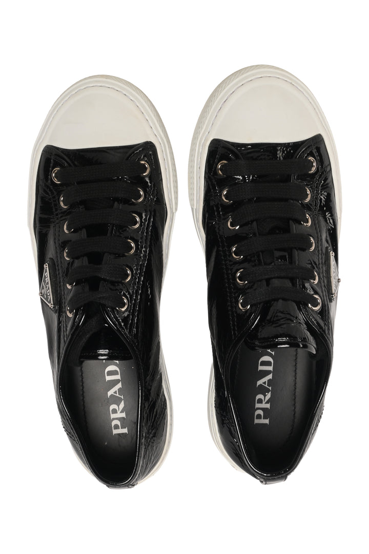 Prada Size 39 Naplak Leather Low Top Sneaker