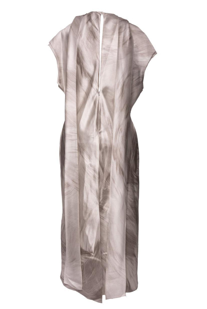 Brandon Maxwell Size 6 The Evie Neck-Scarf Midi Silk Dress