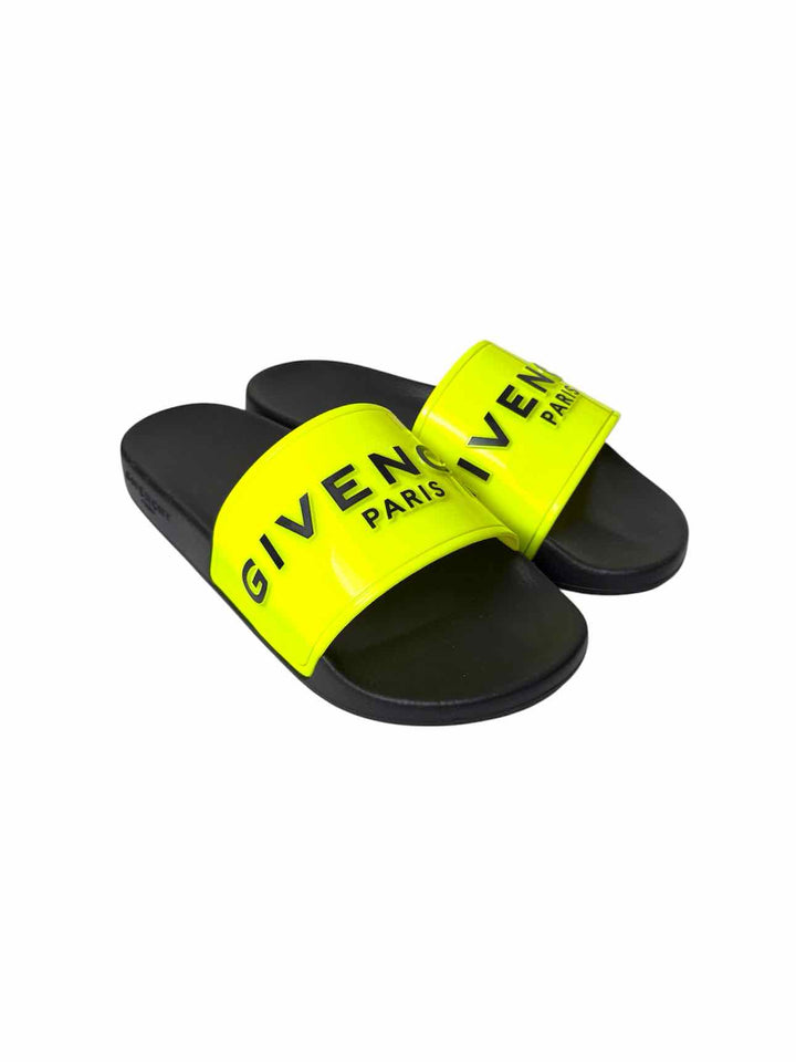 Givenchy Size 39 Logo Rubber Slides Sandals
