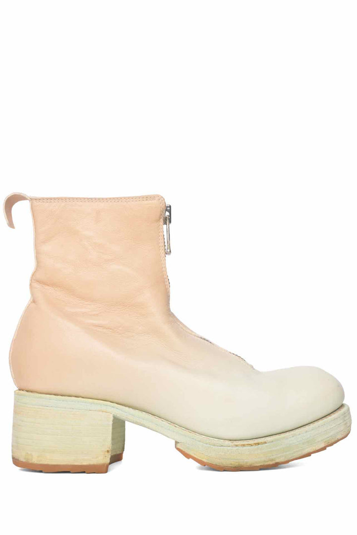 GUIDI Size 36 Special Edition Ombre Leather Front Zip Ankle Boots