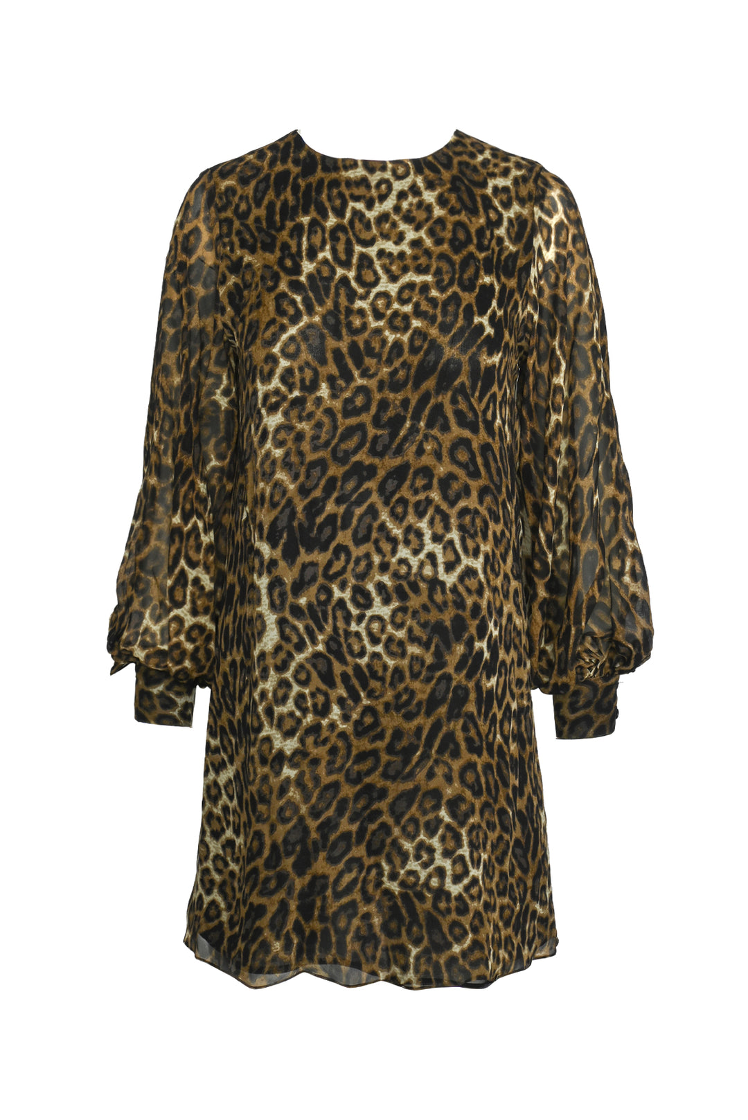 Nili Lotan Size 2 Rebeca Leopard Print Mini Dress