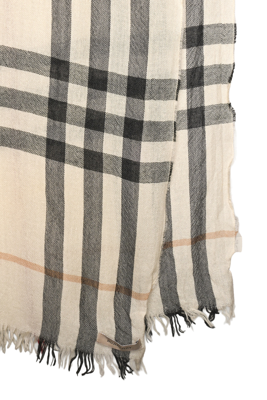 Burberry Wool & Cashmere Blend Check Scarf