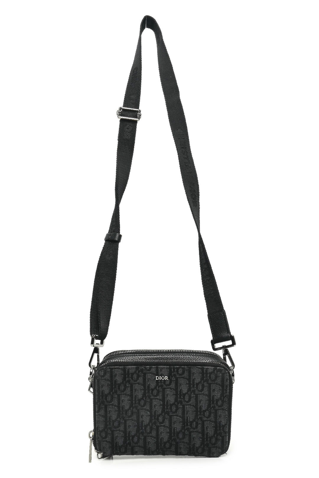 Dior 2022 Oblique Jacquard Zipped Pouch Crossbody
