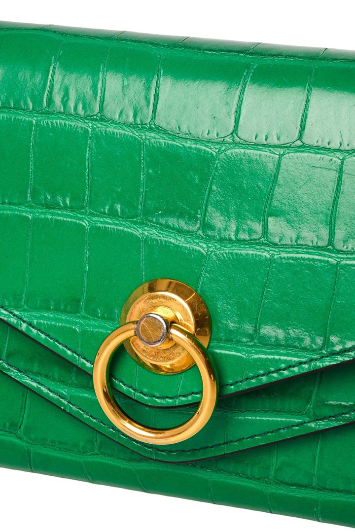 Mulberry Harlow Croc Embossed Long Wallet